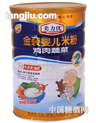 美力优2段鸡肉蔬菜米粉500g