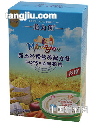 美力优AD钙+坚果核桃250g