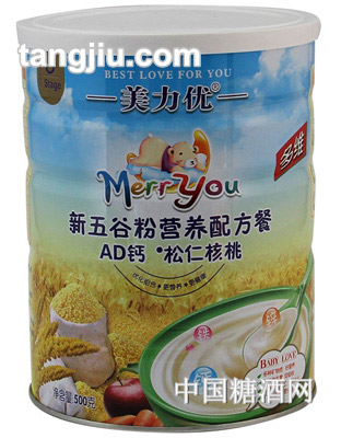 美力优AD钙+松仁核桃500g