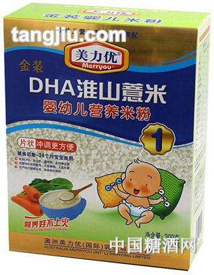 美力优1段DHA淮山薏米营养米粉300g