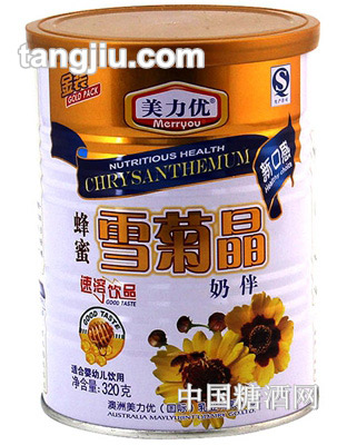 美力优蜂蜜雪菊晶奶伴320g
