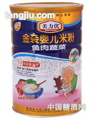 美力优2段鱼肉蔬菜米粉500g