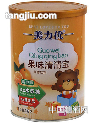 美力优香橙果味清清宝338g