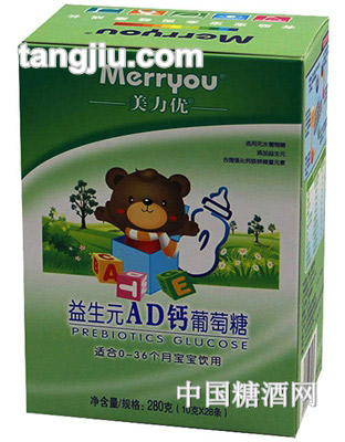 美力优益生元AD钙葡萄糖280g