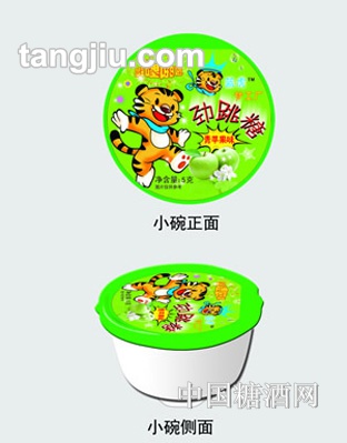 劲跳糖青苹果味碗装