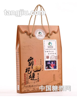 峁圪垯手提袋核桃礼盒1200g