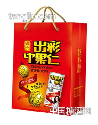超六出彩中果仁植物蛋白饮料礼品袋