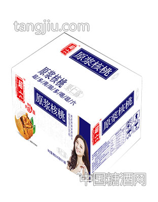 超六原浆白色核桃露礼袋