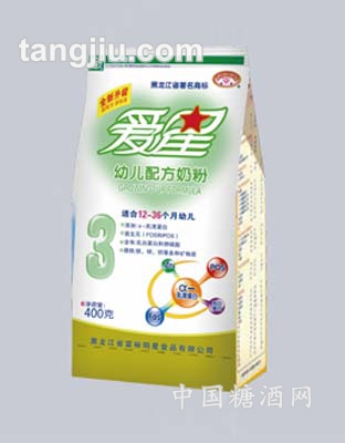 爱星幼儿配方奶粉袋装