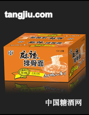 满口香麻辣排骨面箱装
