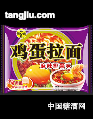 满口香鸡蛋拉面麻辣排骨味80g