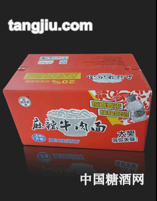 满口香牌麻辣牛肉面