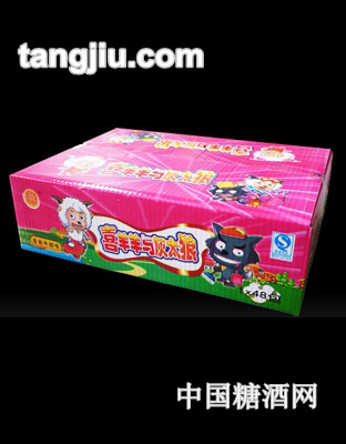 喜羊羊与灰太狼干脆面香辣牛排味