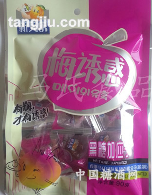 梅诱惑黑糖加应子90g