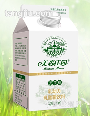美森庄园468ml无蔗糖乳动力乳酸菌饮料