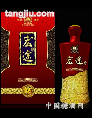 宏途酒红瓶
