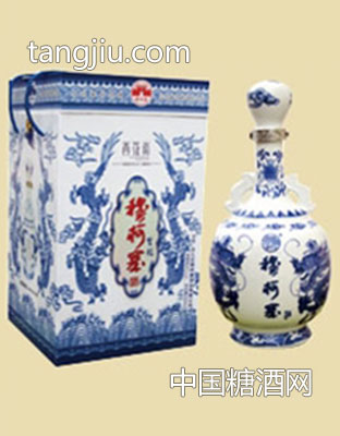 双龙青花瓶2000ml