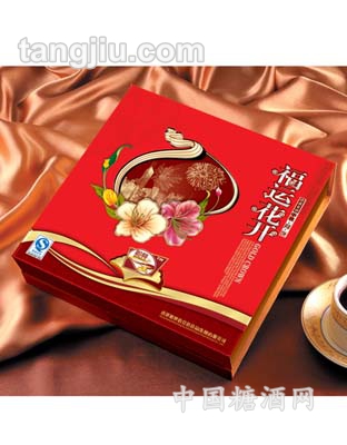 福运花开金月饼