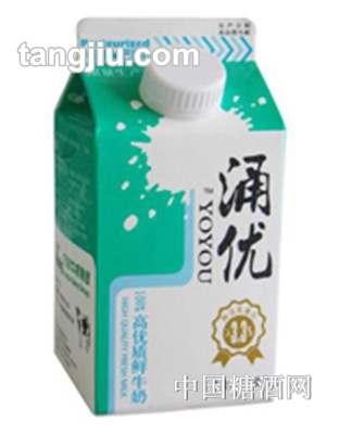 涌优高优质鲜牛奶500ml