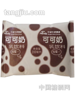 涌佳利乐枕可可奶200ml