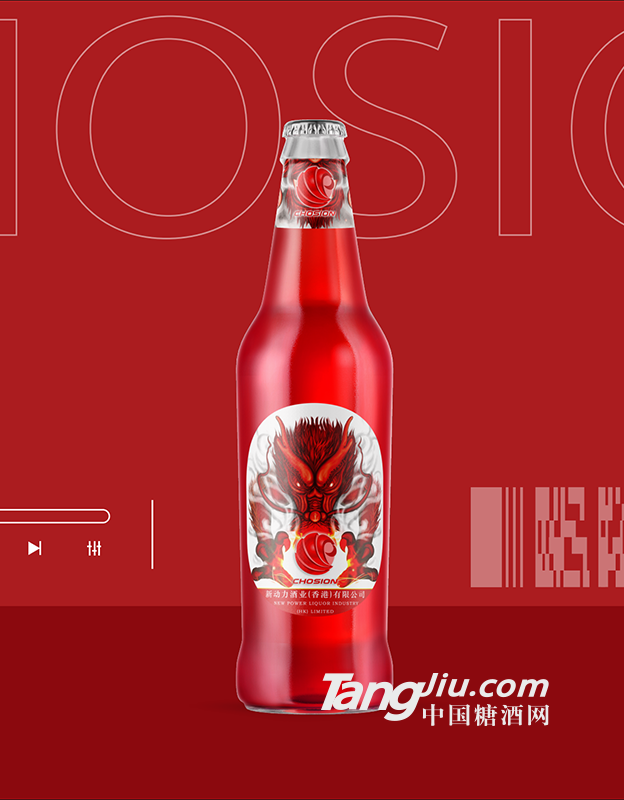 潮生CHOSION龙系列高品质苏打酒 红龙 