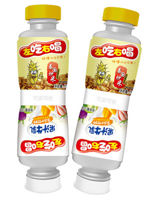 左吃右喝（泰国炒米+果汁牛乳）