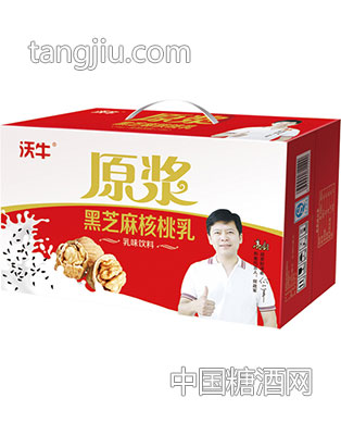 沃牛原浆黑芝麻核桃乳板箱