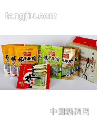 草原绿牛风干牛肉1500克礼盒