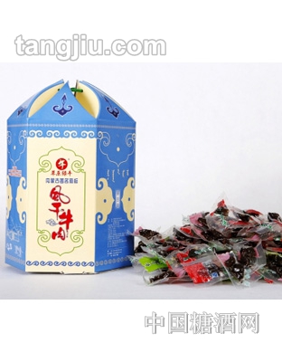 草原绿牛风干牛肉420克蒙古包礼盒