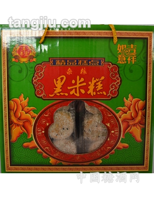 黑米糕包装样