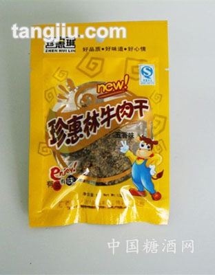 牛肉干五香味黄色袋装