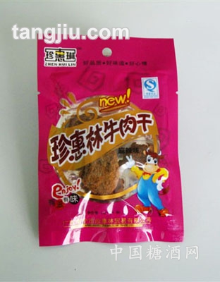 牛肉干麻辣味红色袋装