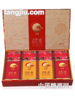 欧麦月饼天星一品礼盒