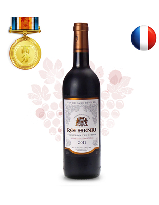 法国进口亨利国王干红葡萄酒