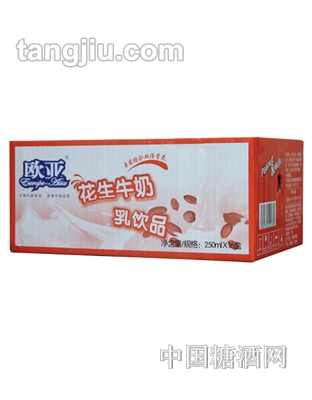 欧亚花生牛奶乳饮品250ml16盒