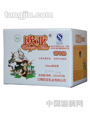 欧亚甜牛奶利乐枕装250ml12包