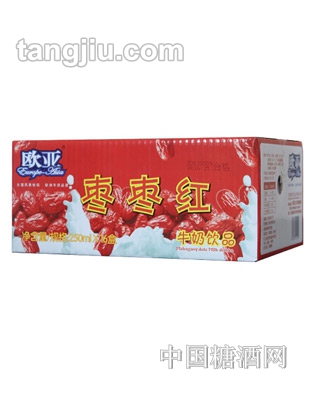 欧亚枣枣红牛奶饮品250ml16盒