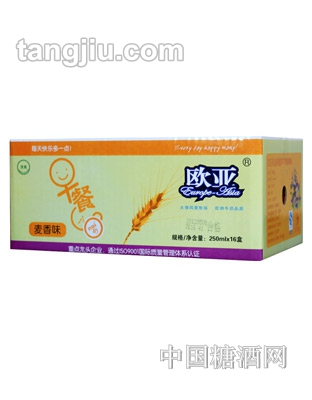 欧亚麦香味早餐奶麦香味250ml16盒