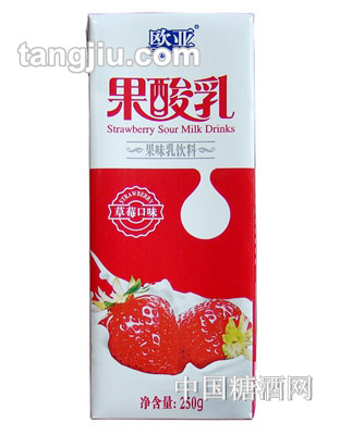 欧亚草莓味果酸乳250g
