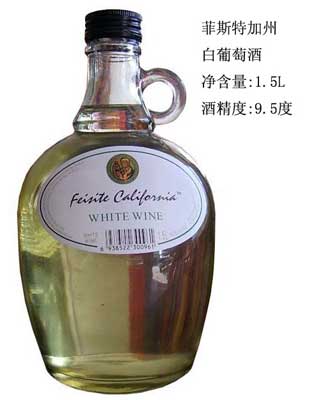 菲斯特加州白葡萄酒二