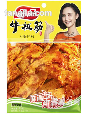 品品牛板筋烧烤味33克