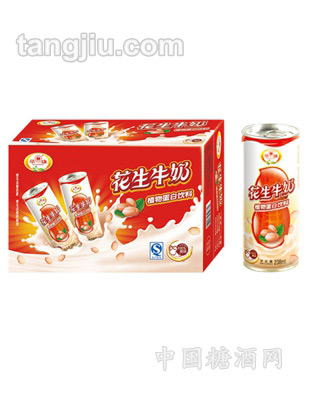 华雄花生牛奶238ml