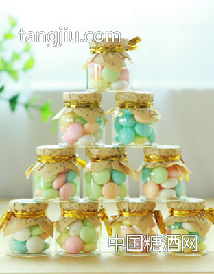 牛皮纸彩果糖漂流瓶压片糖