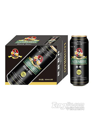 洛斯堡黑啤500ml×12罐