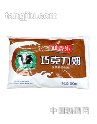 迎春乐巧克力牛奶200ml