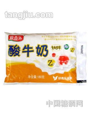 迎春乐铁锌酸牛奶180g