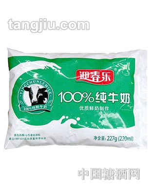 迎春乐99%纯牛奶220ml