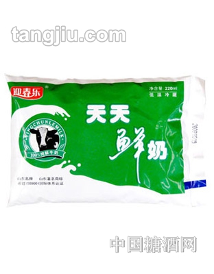 迎春乐天天鲜奶220ml