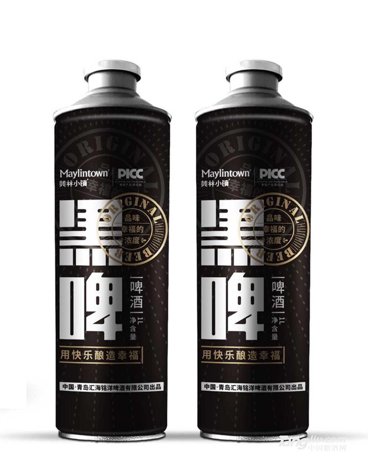 美林小镇黑啤1L