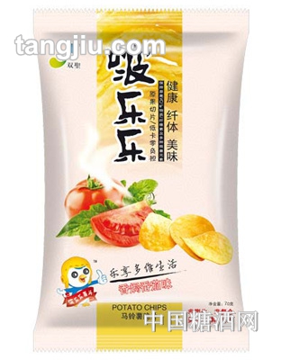 啵乐乐马铃薯脆片（香焗番茄味）70g